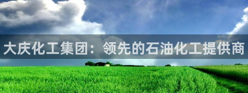 球盟会优惠领取网站：大庆化工集团：领先的石油化工提供商