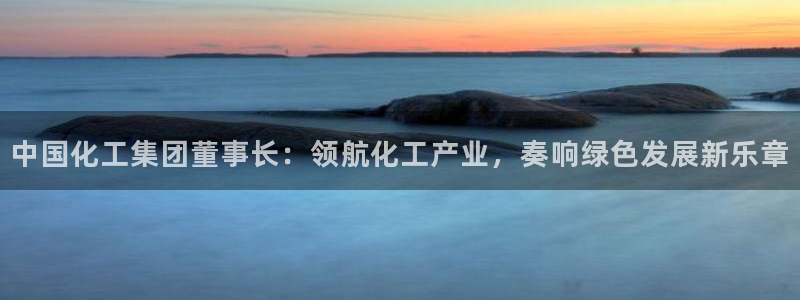 球盟会手机网页版：中国化工集团董事长：领航化工产业，奏响绿色