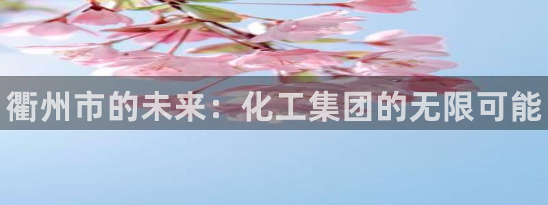 球盟会qm9：衢州市的未来：化工集团的无限可能