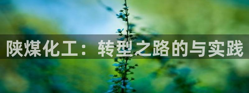 球盟会连接：陕煤化工：转型之路的与实践