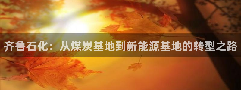 球盟会登陆中心：齐鲁石化：从煤炭基地到新能源基地的转型之路