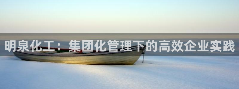 球盟会app最新地址在哪找：明泉化工：集团化管理下的高效企业